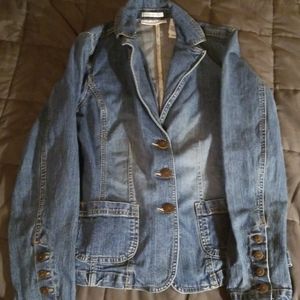 Womens Liz Claiborne blue jean jacket